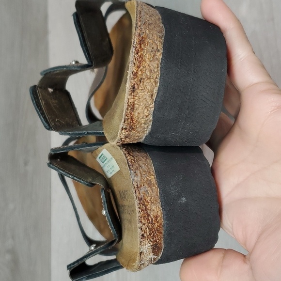 Naot Womens Ashley Copper Leather Strap Wedge Sandals shoes sz 42/11 - Picture 8 of 14